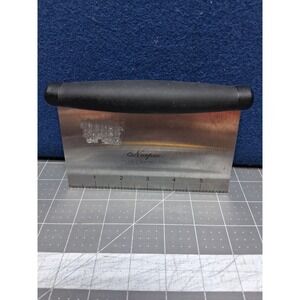 Norpro Bench Scraper Silver Stainless Steel 6 Inch Blade Black Handle